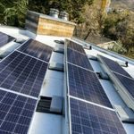 Outside View of Solar Energy Panels